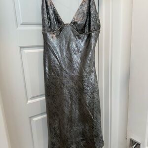 Silver Metallic Dress